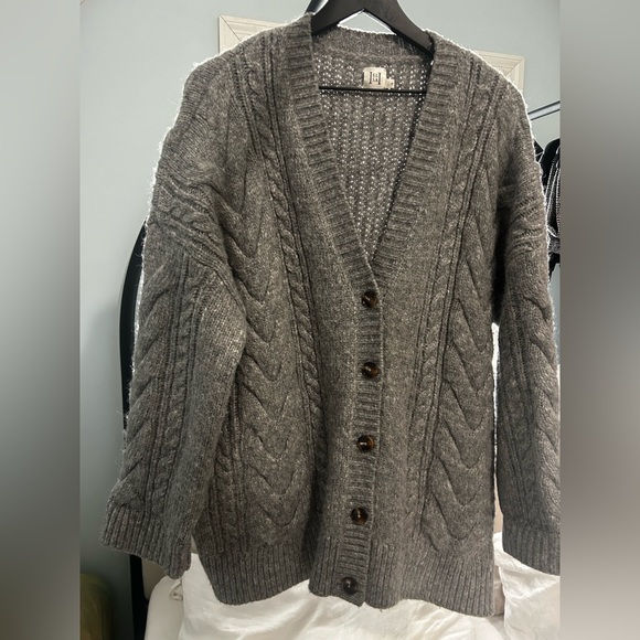 Revolve: Helsa ‘Serena’ Cable Knit Sweater Cardigan, Size: S - Picture 5 of 9